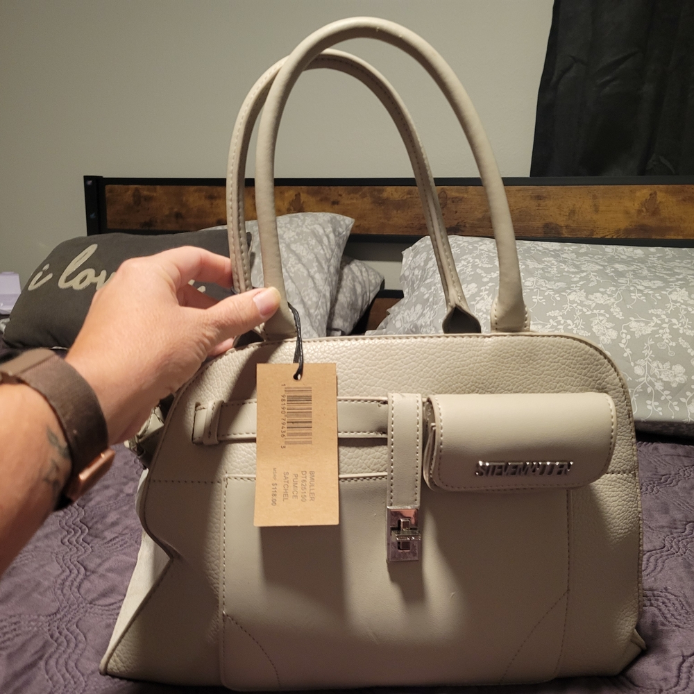 Steve Madden Cream Handbag